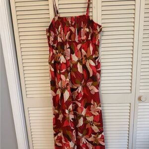 Floral Red dress